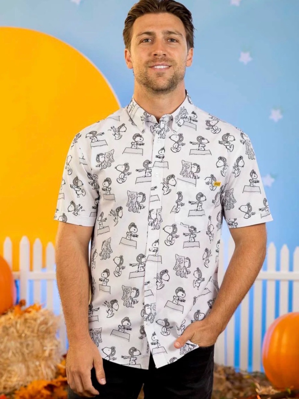 RSVLTS PEANUTS "THE FLYING ACE"
KUNUFLEX Short Sleeve Shirt size L